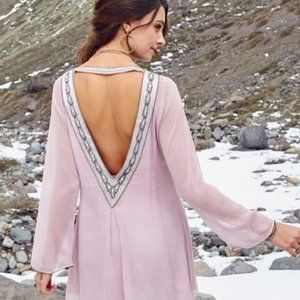 Altar'd State Darra Beaded Mini Swing Dress 💗 NWT